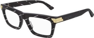 Bottega Veneta Unisex Red Rectangular Eyeglass Frames BV1059O 003