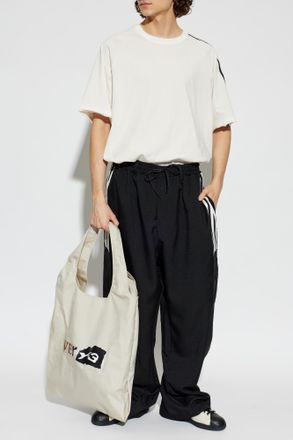 Yohji Yamamoto Wide-leg Trousers, Mens, Black