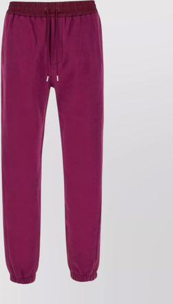 Saint Laurent cotton joggers with back pocket and elastic waistband