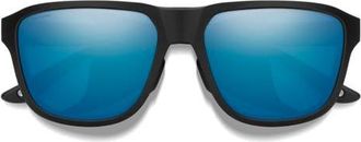 Smith Embark 58mm Sunglasses in Matte Black /Polarized Blue at Nordstrom