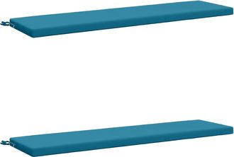 vidaXL Cojines Para Banco De 2 Piezas Soest 2 Uds. 100% Poli&eacute;ster Vidaxl