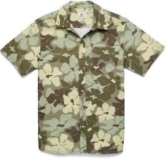 Surfside Supply Co. Joey Camo Shirt in Camo Flower at Nordstrom, Size X-Large