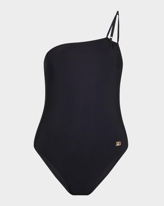 Dolce & Gabbana Asymmetric One-Piece Swimsuit