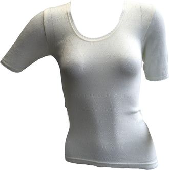 Palm Lights Winter Wear for Women, Womens Thermal Short Sleeve Vest, Ladies Thermal Lace Spencer Vest Top, Fancy Knit Base Layer Undershirt, Lightweight, Warm Win