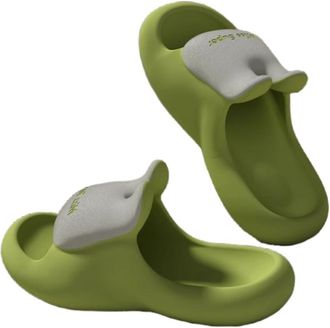 Generic Eva-slipping Sandals for Womens Home Indoor Bathing Home Non-slip Thick Soles Wear Outside, No Stinky Feet(green,38-39)