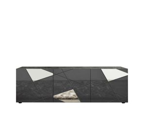 Aquadesign Mueble tv de melamina gris