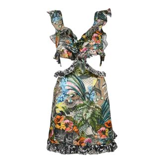 Anjuna Katoenen Korte Jurk - Dames - Korte kleedjes - Veelkleurig - XS - Katoen - Kleedjes