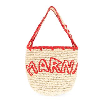 Marni Shoulder Bags, female, Beige, Size: ONE SIZE Shoulder bag