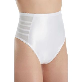Rago Firm Shaping High Waist Thong in White at Nordstrom, Size X-Large