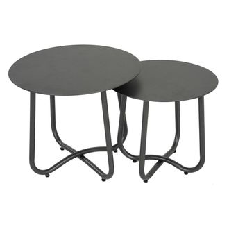 ED&Egrave;N JARD&Iacute; Mesa auxiliar baja y alta reforzada antracita