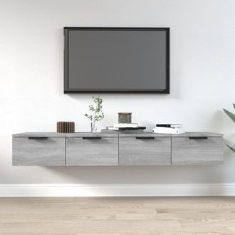 Berkfield Home Wall Cabinets 2 pcs Grey Sonoma 68x30x20 cm Engineered Wood | Size: 68 x 30 x 20 cm