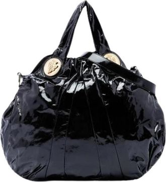 Gucci Pre-owned Hysteria Schoudertas - Dames - Vintage Schoudertas - Zwart - ONE Size - Leer - Vintage