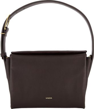 Vince Sidney Boxy Nappa Leather Shoulder Bag in Cacao at Nordstrom