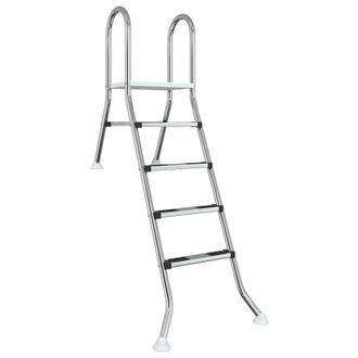 vidaXL Escalera Para Piscina Semienterrada 195 X 116 Cm 4-escal&oacute;n Vidaxl