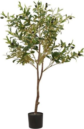 Hill Interiors Hill Interiors - Calabria Small Olive Tree - Plastic - L17 x W17 x H100 cm - Green