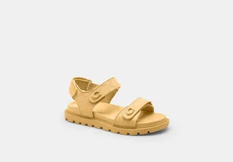 Coach Brynn Sandal In Signature Canvas
