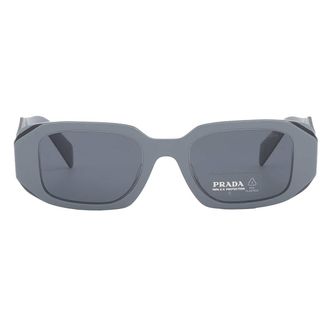 Prada Dark Gray Rectangular Ladies Sunglasses PR 17WSF 11N09T 51