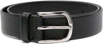 Orciani Leren Riem - Heren - Riemen - Zwart - 110 CM - Accessoires