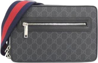 Gucci Pre-owned Cross Body Bags, male, Black, Size: ONE SIZE Pre-owned 822072 Fadja Shoulder bag
