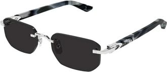 Cartier Sunglasses, male, Gray, Size: 53 MM C D&eacute;cor Sunglasses