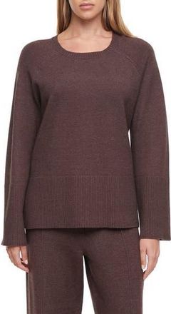 Three Dots Ally Raglan Sleeve Sweater in Black Coffee at Nordstrom Rack, Size X-Small
