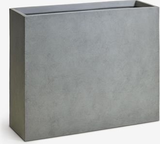 Sklum Macetero De Exterior Rectangular En Cemento Neyrua Sklum 85 X 30 X 70 Cm