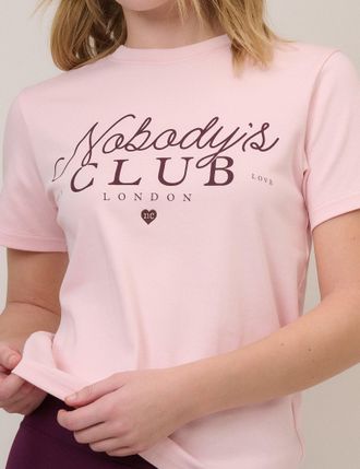 Nobody's Child Pink Nobodys Club Graphic T-Shirt