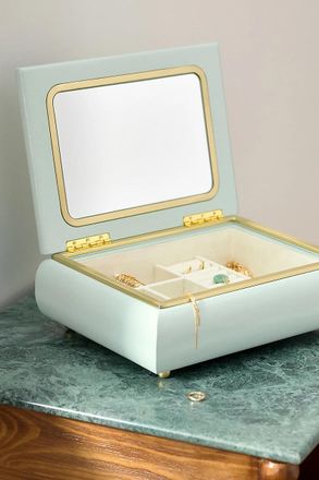 Anthropologie Mulberry Lacquered Jewelry Box