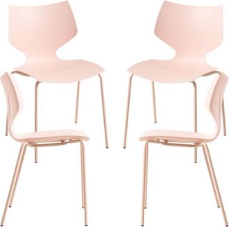 Regalos Miguel Packs Sillas Comedor - Pack 4 Sillas Plecy - Rosa