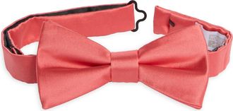 Nordstrom Rack Satin Solid Bow Tie in Coral at Nordstrom Rack