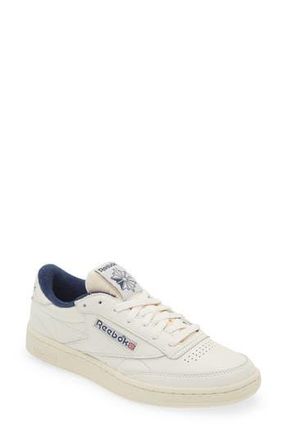 Reebok Club C Vintage Sneaker in Chalk/Alabaster/Vector Navy at Nordstrom Rack, Size 12