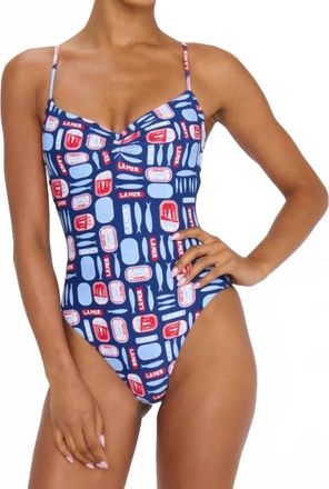 Show me your Mumu Bells Beach One Piece Swimsuit In Salty Sardines