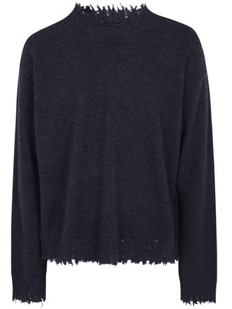 Uma Wang Sweater Plain Ws Round Neck Top