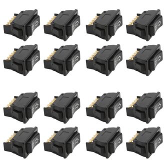 OEM Adecuado Para 16 Interruptores Universales De Elevalunas El&eacute;ctricos De Autom&oacute;viles De 5 Pines, Con Luz Indicadora Verde, Alimentaci&oacute;n De 12 V Cc Y 24 