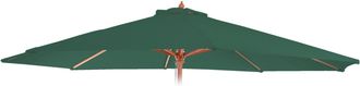 Hhg Funda De Recambio Para Parasol Florida, Funda De Recambio Para Parasol, &Oslash; 3,5m Poli&eacute;ster 8 Varillas, Verde