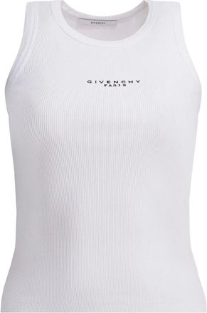 Givenchy Tops, Dames, Wit, L, Katoen, Slim Fit Tanktop