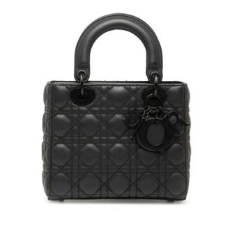 Dior Pre-owned Lady Dior - Dames - Pre-owned - Zwart - Maat: ONE Size Leer
