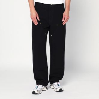 Carhartt Work in Progress Black Rinsed Double Knee Pant