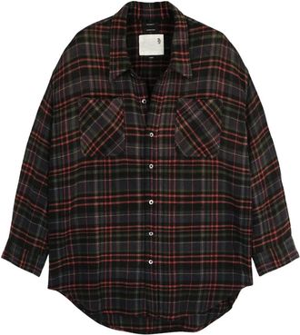 R13 Camisa de trabajo Drop Neck - Blouses & Shirts - Mujer - Multicolor - 2XS