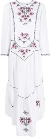 Isabel Marant Sonia midi dress - women - Viscose/Viscose - 40 - White