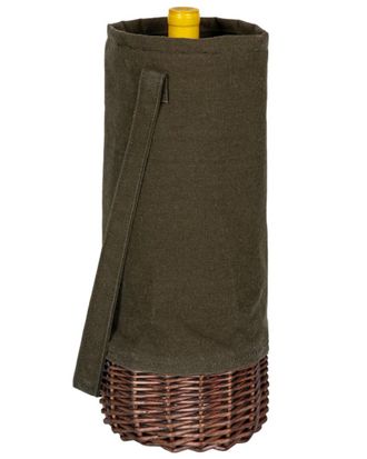 Picnic Time Dnu Picnic Time Malbec Insulated Canvas And Willow Wine Bottle Basket
