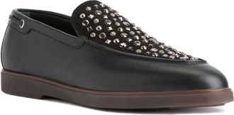 Giuseppe Zanotti Mocassini in pelle con borchie - Nero