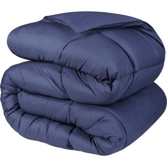 Superior Classic All-Season Reversible Down Alternative Comforter in Navy Blue at Nordstrom Rack, Size Twin