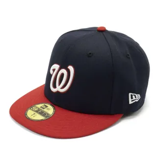 New Era Mens Washington Nationals Authentic Collection 59Fifty Fitted Hat In Navy Blue