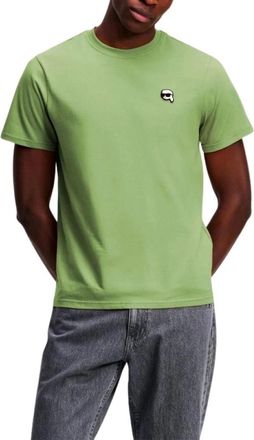 Karl Lagerfeld T-shirt met ronde hals - Heren - T-shirts - Groen - M - Tops