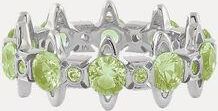 Vivienne Westwood Warwick Ring Platinum-lime-green-cz Platinum-lime-green-cz Unisex