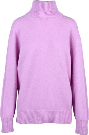 Amaranto Oversized Turtleneck Sweater With High Ribbed Neck And Luxurious Finish