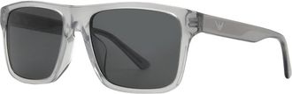 Emporio Armani Smoke Square Mens Sunglasses EA4232 617787 57