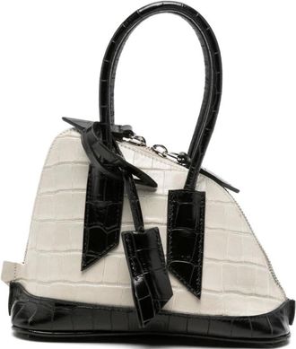 The Attico La Passeggiata Top Handle Bag - Dames - Tassen - Beige - Maat: ONE Size Zijde