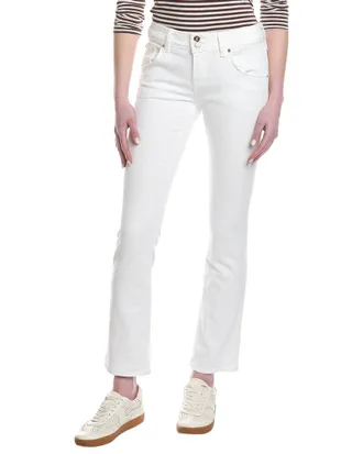 Hudson Petite Beth Mid-Rise White Baby Boot Jean